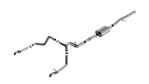 Borla Catback Exhaust System - ATAK - Turn Down Tail Pipes (2022 - 2023 Silverado 1500 ZR2 / 2022 - 2023 Sierra 1500 AT4X) 140915