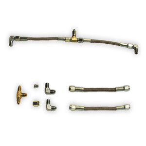 Aerospace Components Dual Caliper Rear Brake Hose Kit