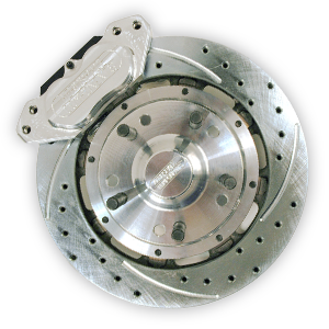 Aerospace Components 4 Piston Pro Street Front Drilled, Slotted, Brake Kit Strange Strut (1987-Present)