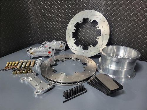 Aerospace Components 4 Piston Pro Street Front Dimpled, Slotted, Brake Kit 2008-09 Pontiac G8