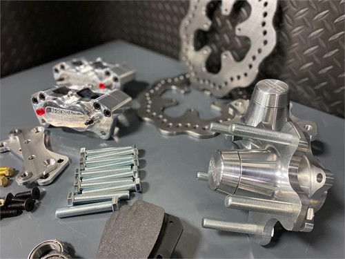 Aerospace Components 4 Piston Pro Lite Front Drag Race Kit Chevy Luv Truck