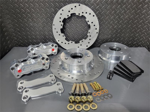 Aerospace Components 4 Piston Heavy Duty Front Drag Race Kit 2020 - 2025 Corvette C8