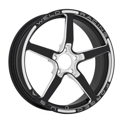 Weld Alumastar 17x4.5 Non-Beadlock Wheel - 5x4.5 BP - 2.25 BS - Black - 88C-1704204-B