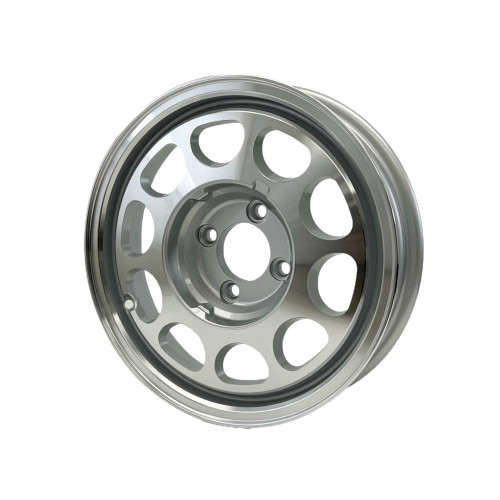 VMS Wheels Phone Dial 15X3.5 4X108 -13 ET 73.1 CB Silver Machined