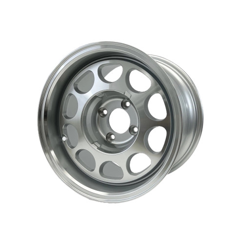 ジルメックスDyna-Wheels Fortuna D10 香港製 VMS Wheels Phone Dial 15X10 4X108 20 ET 73.1 CB Silver Machined