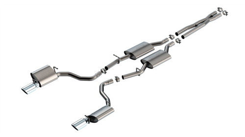Borla Catback Exhaust System - S-Type - Polished Tips (2019 - 2023 Charger GT) 140917