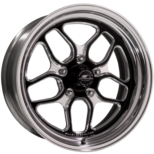 Billet Specialties 17x10 Win Lite Drag Pack Rear Non Beadlock Wheel Black Finish (2015-2023 Mustang) BRS2271FR6575