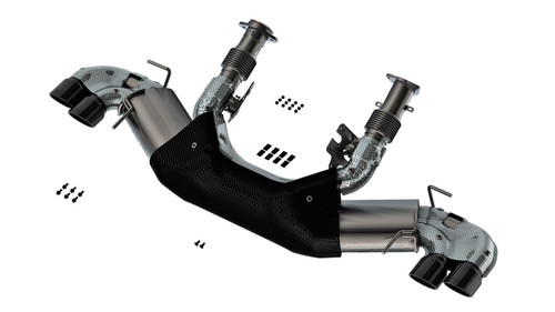 Borla Cat-Back Exhaust System - ATAK - Black Tips (2020 - 2026 Corvette C8 - NO NPP Valves) 140841BC