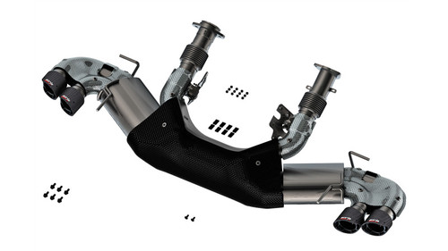Borla Cat-Back Exhaust System - ATAK - Carbon Fiber Tips (2020 - 2026 Corvette C8 - NO NPP Valves) 140841CF