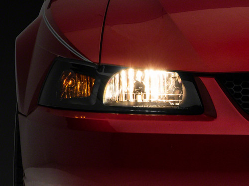 Raxiom 99-04 Ford Mustang Axial Series OEM Style Replacement Headlights- Blk Housing (Smoked Lens) - 413420 Photo - Primary