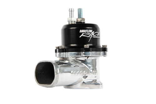 Vortech Maxflow race bypass valve polished and black compact high-flow design