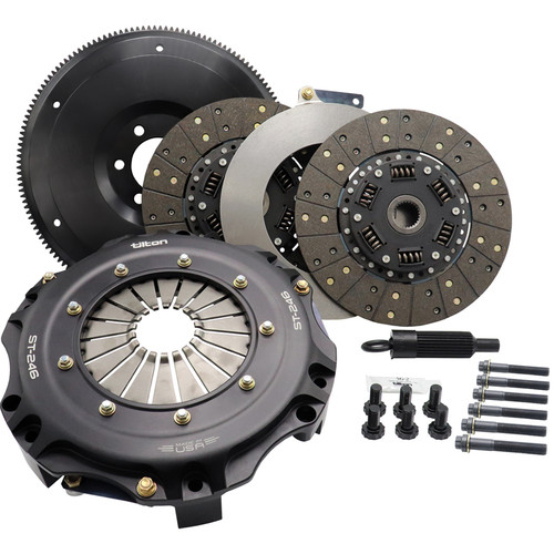 Tilton ST-246 Twin Disc Clutch Kit Sprung Hub Organic (Ford Small