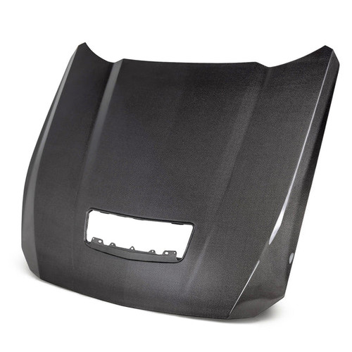 Anderson Composites Carbon Fiber Hood - Type OE - Double Sided (2024 - 2026 Mustang) AC-HD24FDMU-OE-DS