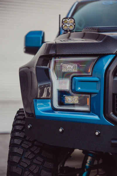 Anderson Composites Carbon Fiber Fenders - 2" Rise & 4" Wider (2017 - 2020 Raptor) AC-FF17FDRA-W