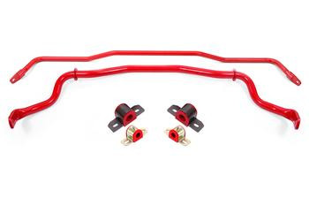 BMR Tubular Sway Bar Kit w/Bushings - Front & Rear - Red (2015 - 2026 Mustang) SB760R