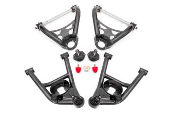 BMR A-Arm Kit - Tall Ball Joints - Black (1964 - 1972 A-Body) AAK402H
