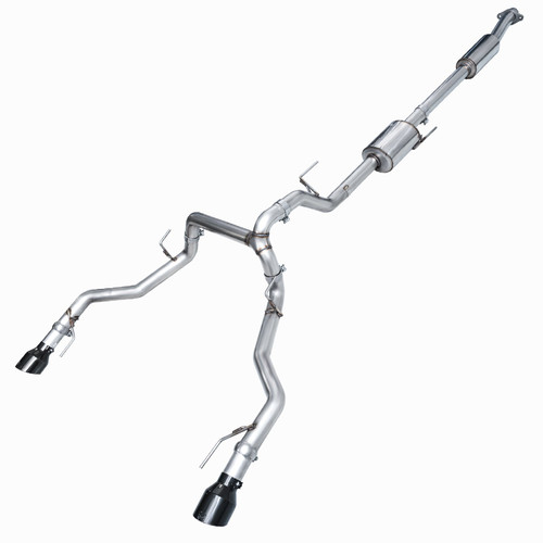 AWE 0FG Resonated Catback Exhaust Black Tips (2021-2023 F150 Tremor) 3015-33402