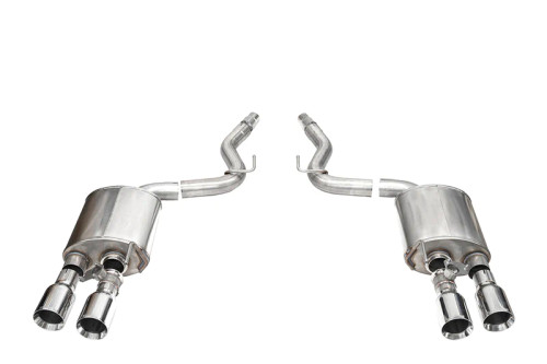 Corsa 3" Axle-Back Exhaust - Sport Valved - 4.5" Pro-Series Tips - Polished (2024 - 2026 Dark Horse Coupe) 21267