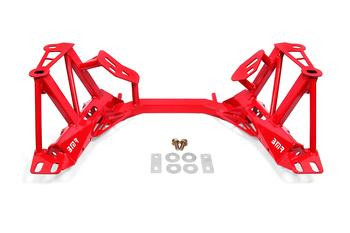 BMR Tubular K-Member w/o Spring Perches - Premium Version - Red (1996 - 2004 Mustang) KM744R