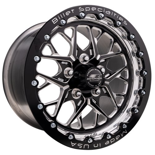 Billet Specialties 15x9 Redline Single Beadlock Front / Rear  Wheel 5x4.75 BP 5.50 BS - Black - BRSB07590L6155