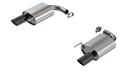 Borla Axle-Back Exhaust System - S-Type - Black Tips (2024 - 2026 Mustang GT - NO Active Exhaust) 11983BC