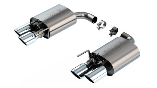 Borla Axle-Back Exhaust System - S-Type - Polished Tips (2024 - 2026 Mustang GT - Active Exhaust) 11985