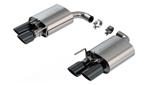 Borla Axle-Back Exhaust System - S-Type - Black Tips (2024 - 2026 Mustang GT - Active Exhaust) 11985BC