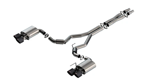 Borla Cat-Back Exhaust System - S-Type - Carbon Fiber Tips (2024 - 2026 Mustang Dark Horse) 140964CFBA