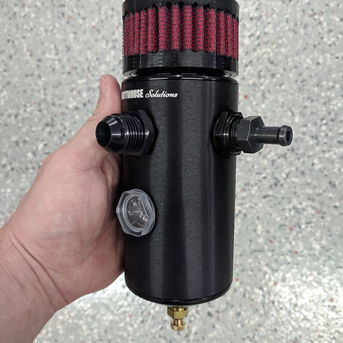 MightyMouse Wild Catch Can 10AN 1000HP w/ Cylinder Head Mount / OEM Quick Connect (1993 - 2002 Camaro / Firebird) - 18Q