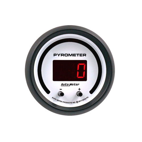 Autometer 52.4mm White Two Channel 0-2000 Degree Pyrometer (EGT) Phantom  Elite Digital Gauge - 6744-PH