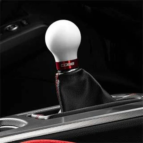 Cobb Short Weighted Cobb Knob - White w/Black Trim (2023 - 2026 Civic Type R / 2022 - 2026 Civic Si / 2024 - 2026 Integra Type S) - 2H2365-W
