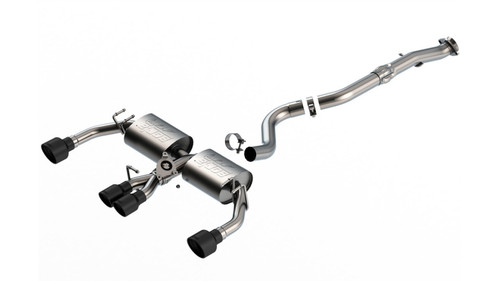 Borla Catback Exhaust System - ATAK - Black Coated Tips (2023 - 2026 GR Corolla) 140942CB