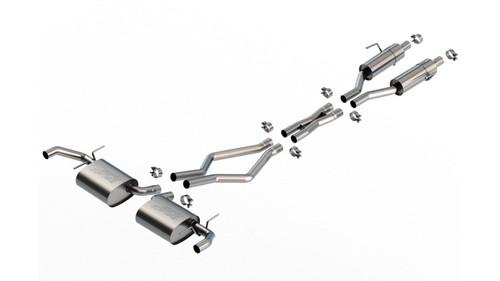 Borla Catback Exhaust System - S-Type - Uses Factory Tips (2022 - 2025 Grand Cherokee) 140955