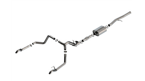 Borla Catback Exhaust System w/Valve Simulator - ATAK - Turndown Tips (2024 - 2026 Silverado 1500 ZR2 / 2024 - 2026 Sierra 1500 AT4X) 141004