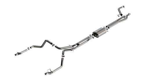 Borla Catback Exhaust System w/Valve Simulator - S-Type - Uses Factory Tips (2024 - 2026 Silverado 1500 / 2024 - 2026 Sierra 1500)  140999