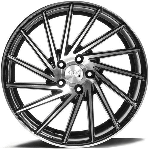Axe Wheels 18x8 ZX1 Aluminum Wheel - 72.6 Bore - 5x115 BC - 40mm Off Set - Gloss Black Machine Face - 818BLANK40ZX1BP-5115