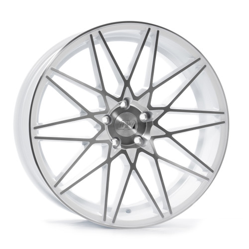 Axe Wheels 20x9 ZX4 Aluminum Wheel - 73.1 Bore - 5x114 BC - 38mm Off Set - Gloss White Machine Face - 9020114538ZX4WM