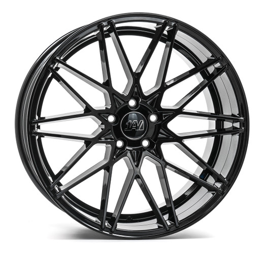 Axe Wheels 22x9 ZX4 Aluminum Wheel - 74.1 Bore - 5x114 BC - 35mm Off Set - Full Gloss Black - 922BNK35ZX4BL-5114