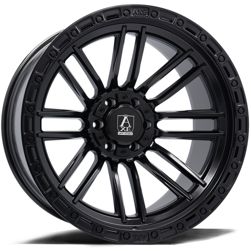 Axe Wheels 20x9.5 Icarus Offroad Beadlock Aluminum Wheel - 125.2 Bore - 8x180 BC - 15 Off Set - Satin Black - 20958180+15ICASB