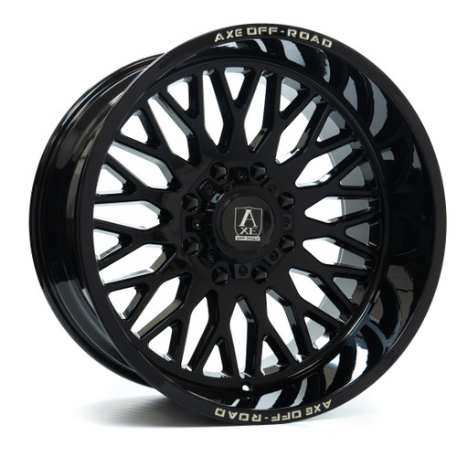 Axe Wheels 24x12 Kratos Offroad Aluminum Wheel - 125.2 Bore - 8x180 BC - -44 Off Set - Gloss Black - 24128180-44KRAGB