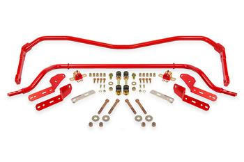 BMR Front & Rear Sway Bar Kit w/ Bushings - Red (1964 - 1972 A-Body) SB400R