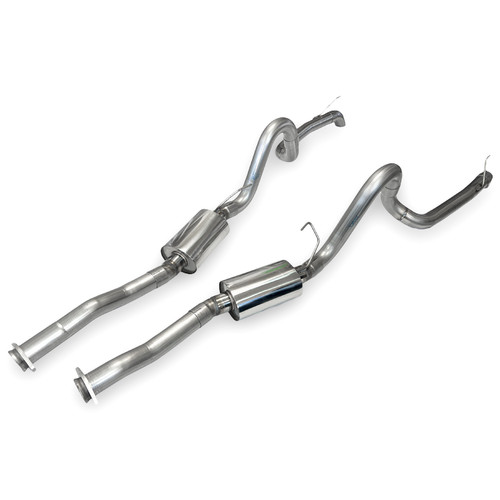 MRT Sport Touring Cat Back Exhaust - Turn Down Tips (1979 - 1993 Mustang V8) 93D205
