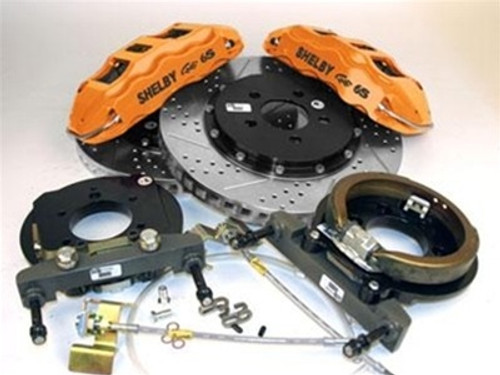 Shelby American Baer Extreme Brakes Rear-Orange (Comp Yellow) w/Black Lettering (2005-2014 Mustang / 2005-2014 Shelby / 2012-2014 Boss 302) Z28-4262113