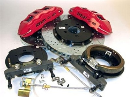 Shelby American Baer Extreme Brakes Rear-Red w/Black Lettering (2005-2014 Mustang / 2005-2014 Shelby / 2012-2014 Boss 302) Z28-4262113