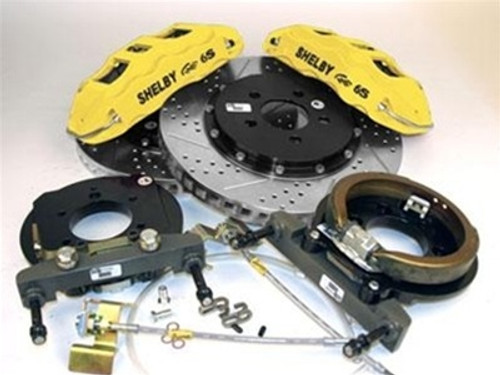 Shelby American Baer Extreme Brakes Rear-Yellow w/Black Lettering (2005-2014 Mustang / 2005-2014 Shelby / 2012-2014 Boss 302) Z28-4262113