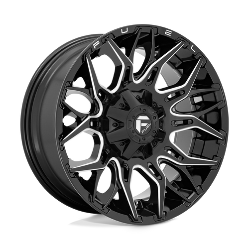 Fuel Off-Road 20x10 Twitch Wheel 5X139.7/5X150 BP -18mm ET 4.79 BS 110.10 Bore - Gloss Black Milled - D76920007047