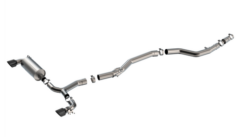 Borla Catback Exhaust System - ATAK - Black Chrome Tips (2020 - 2026 GR Supra) 140826BC