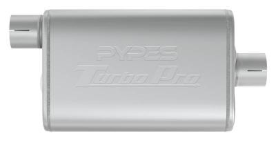 Pypes Universal 14" Turbo Pro Muffler 2.5" Offset Inlet / Center Outlet - MVT13