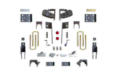 Maxtrac 4" rear Lowering Box Kit Adaptive Ride Models (2019 - 2025 Chevrolet Silverado 1500 / 2019 - 2025 GMC Sierra 1500) - 201940MR