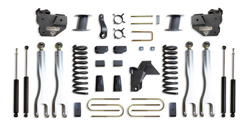 Maxtrac 8" Lift Kit Max Trac Shocks w/4-Links - Factory Rear Air Ride (2019 - 2024 Dodge Ram 3500 4WD Diesel) - K947585LA